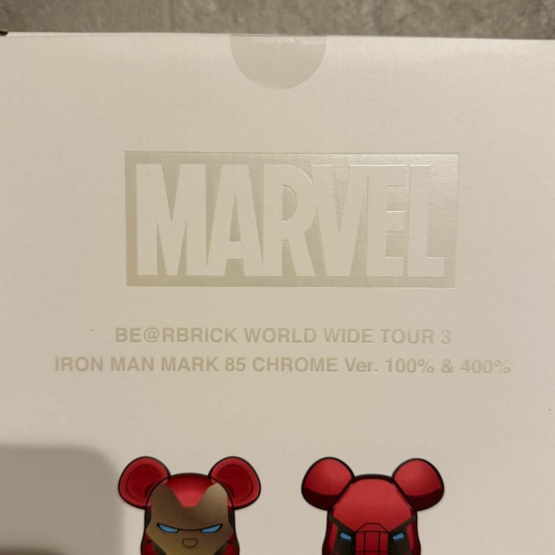 BE@RBRICK IRON MAN MARK85 CHROME Ver.METEORフィギュア