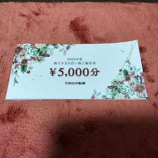 新日本製薬　株主優待券 5000円分