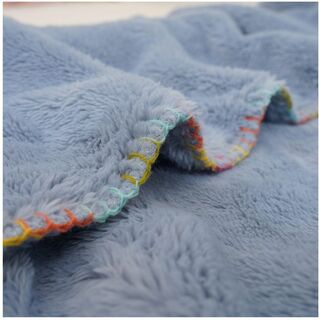 【色: ブルー】【おしゃれ・あったか毛布】毛布 シングル 冬 ふわふわ ブランケ(布団)