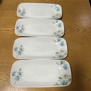 コレール(CORELLE)のコレール　フェアリーフローラ　スクエア　長皿　4枚セット(食器)