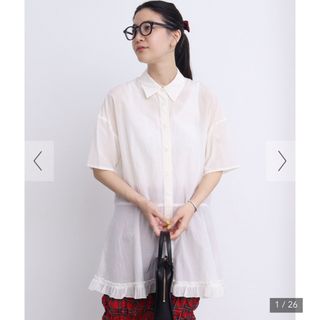 フィグロンドン(fig London)のFig London washer shirt　白(Tシャツ(半袖/袖なし))