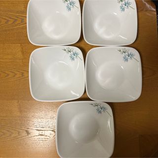 コレール(CORELLE)のコレール　フェアリーフローラ　スクエア大ボウル　5枚セット(食器)