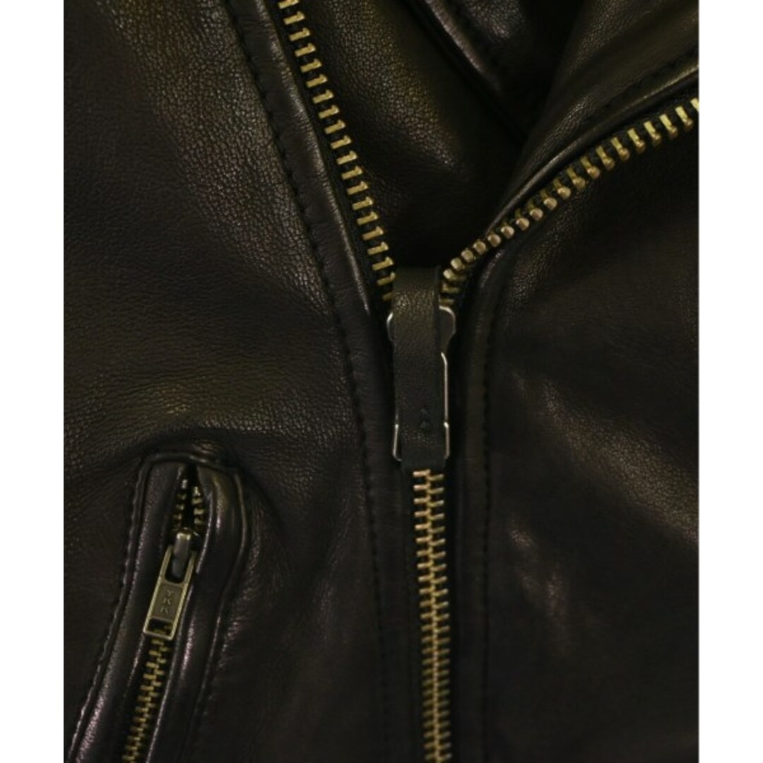 AULA(アウラ)のAULA アウラ ライダース 0(XS位) 黒 【古着】【中古】 レディースのジャケット/アウター(ライダースジャケット)の商品写真
