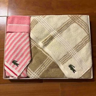 ラコステ(LACOSTE)の【最終値下げ】LACOSTE タオルセット(タオル/バス用品)