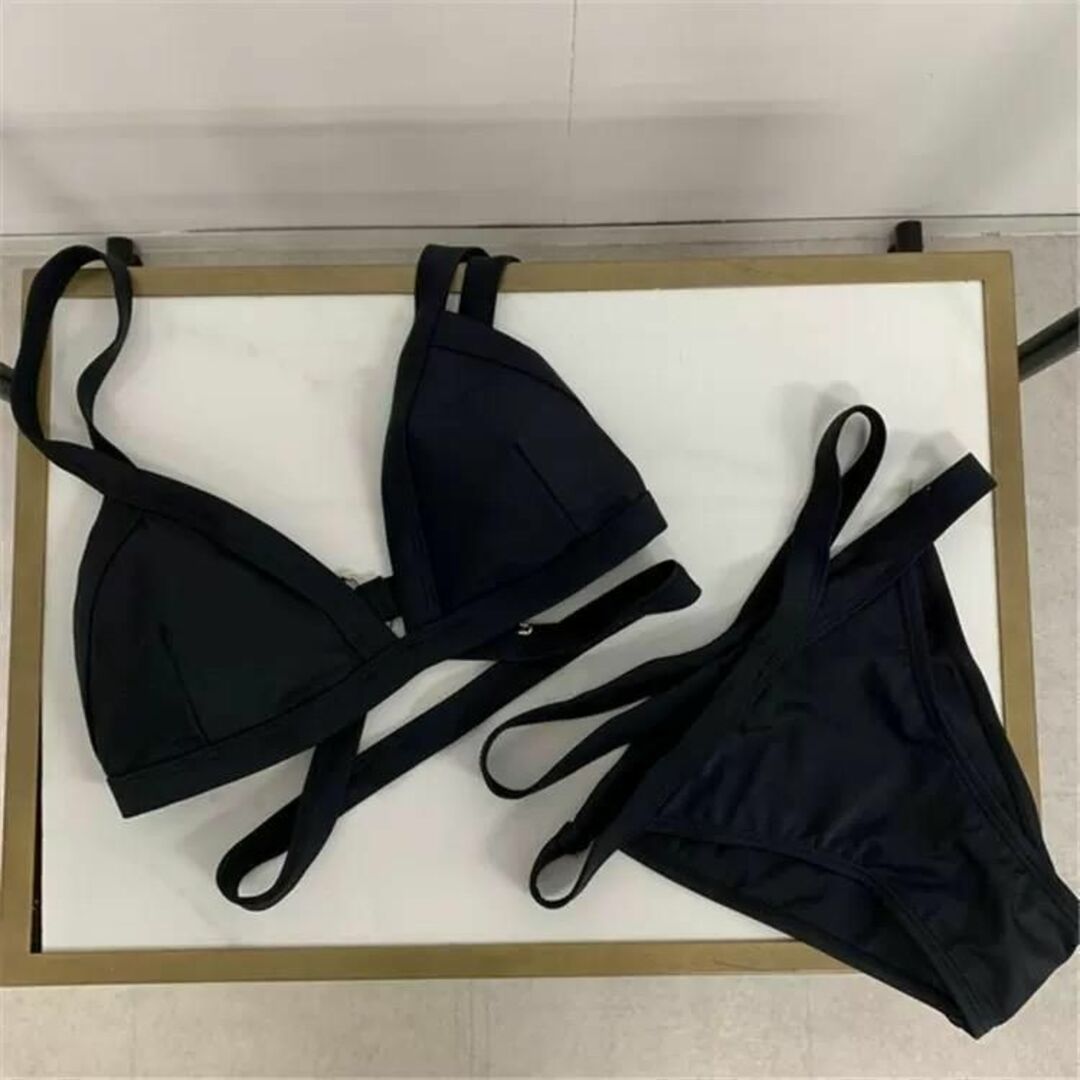 セクシー♡細見えシンプルブラックVラインビキニ レディースの水着/浴衣(水着)の商品写真