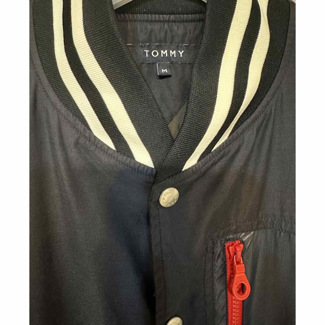 TOMMY HILFIGER(トミーヒルフィガー)のトミーヒルフィガー NYC ストライプ パンチング ナイロン ブルゾン 日本製 メンズのジャケット/アウター(ブルゾン)の商品写真