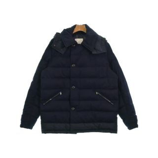 モンクレール(MONCLER)のMONCLER モンクレール ダウンジャケット/ダウンベスト 3(L位) 紺 【古着】【中古】(ダウンジャケット)