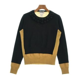 ソニアリキエル(SONIA RYKIEL)のSONIA RYKIEL ニット・セーター 38(S位) 黒xベージュ 【古着】【中古】(ニット/セーター)