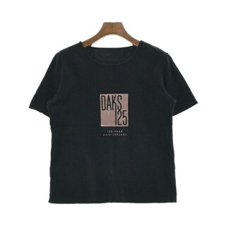 ダックス(DAKS)のDAKS ダックス Tシャツ・カットソー 40(M位) 黒 【古着】【中古】(カットソー(半袖/袖なし))