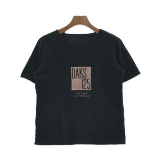 ダックス(DAKS)のDAKS ダックス Tシャツ・カットソー 40(M位) 黒 【古着】【中古】(カットソー(半袖/袖なし))