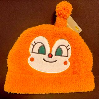 アンパンマン(アンパンマン)の新品ドキンちゃん　ニット帽　46〜48cm  ボア　防寒　帽子　アンパンマン (キャラクターグッズ)