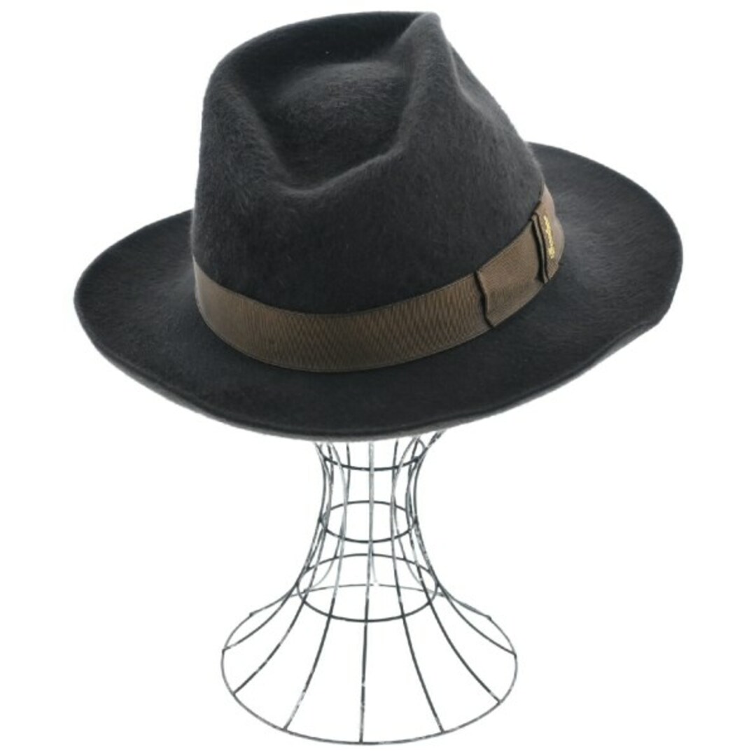 Borsalino(ボルサリーノ)のBorsalino ボルサリーノ ハット 58 こげ茶 【古着】【中古】 メンズの帽子(ハット)の商品写真