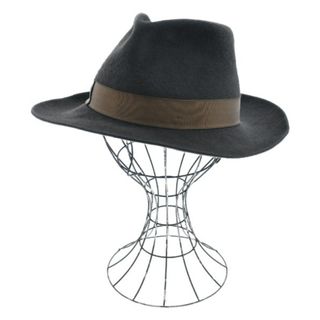 ボルサリーノ(Borsalino)のBorsalino ボルサリーノ ハット 58 こげ茶 【古着】【中古】(ハット)