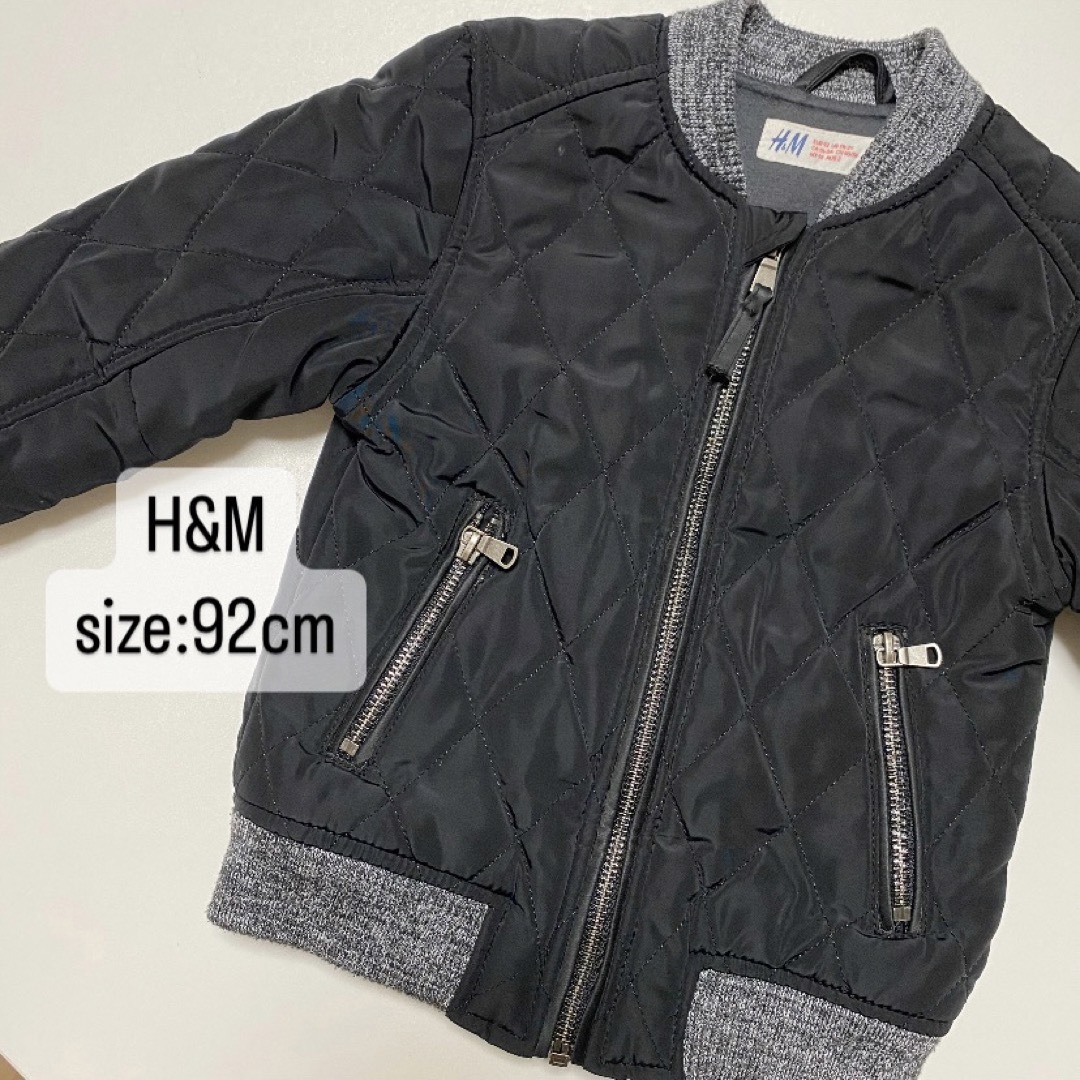 H&M(エイチアンドエム)のH&M   キッズ　MA-1   ジャケット　上着　92cm キッズ/ベビー/マタニティのキッズ服男の子用(90cm~)(ジャケット/上着)の商品写真