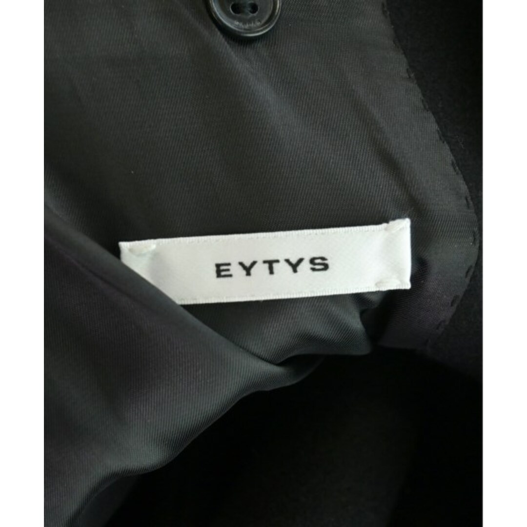 EYTYS(エイティス)のEytys エイティーズ チェスターコート 48(L位) 黒 【古着】【中古】 メンズのジャケット/アウター(チェスターコート)の商品写真