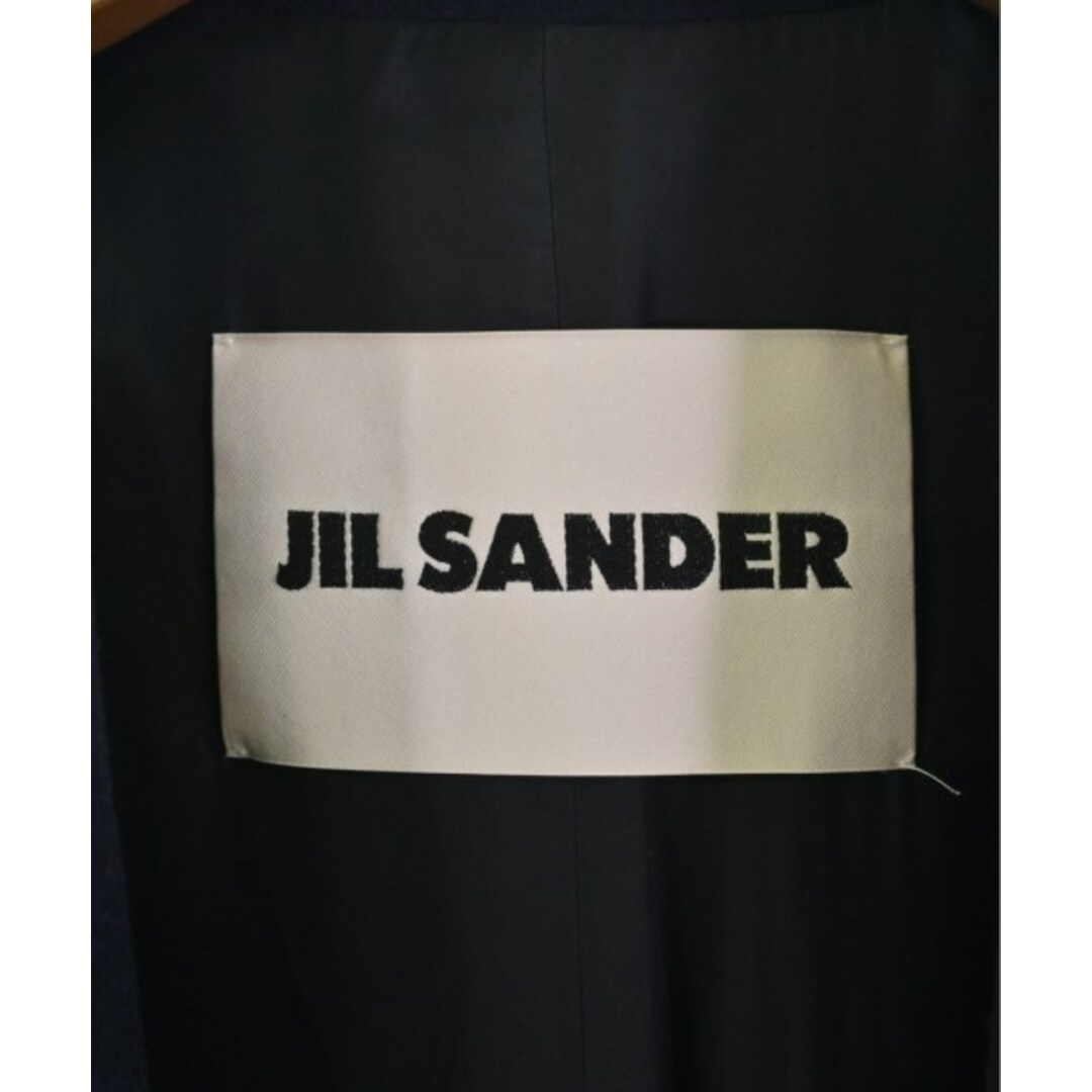 Jil Sander(ジルサンダー)のJIL SANDER ジルサンダー チェスターコート 48(L位) 紺 【古着】【中古】 メンズのジャケット/アウター(チェスターコート)の商品写真