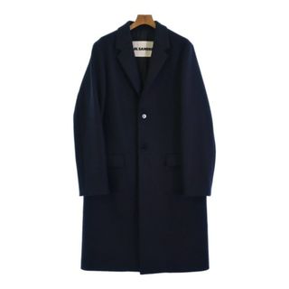 Jil Sander - JIL SANDER ジルサンダー チェスターコート 48(L位) 紺 【古着】【中古】