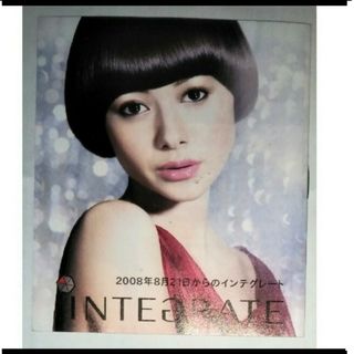 シセイドウ(SHISEIDO (資生堂))の資生堂　インテグレート　真木よう子　2008年　ミニ パンフレット　チラシ(女性タレント)