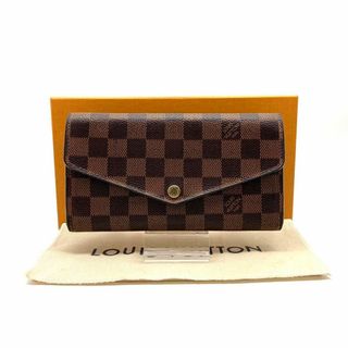 ルイヴィトン(LOUIS VUITTON)の極美品 ルイヴィトン ポルトフォイユサラ 新型 ダミエ エベヌ 5122713(財布)