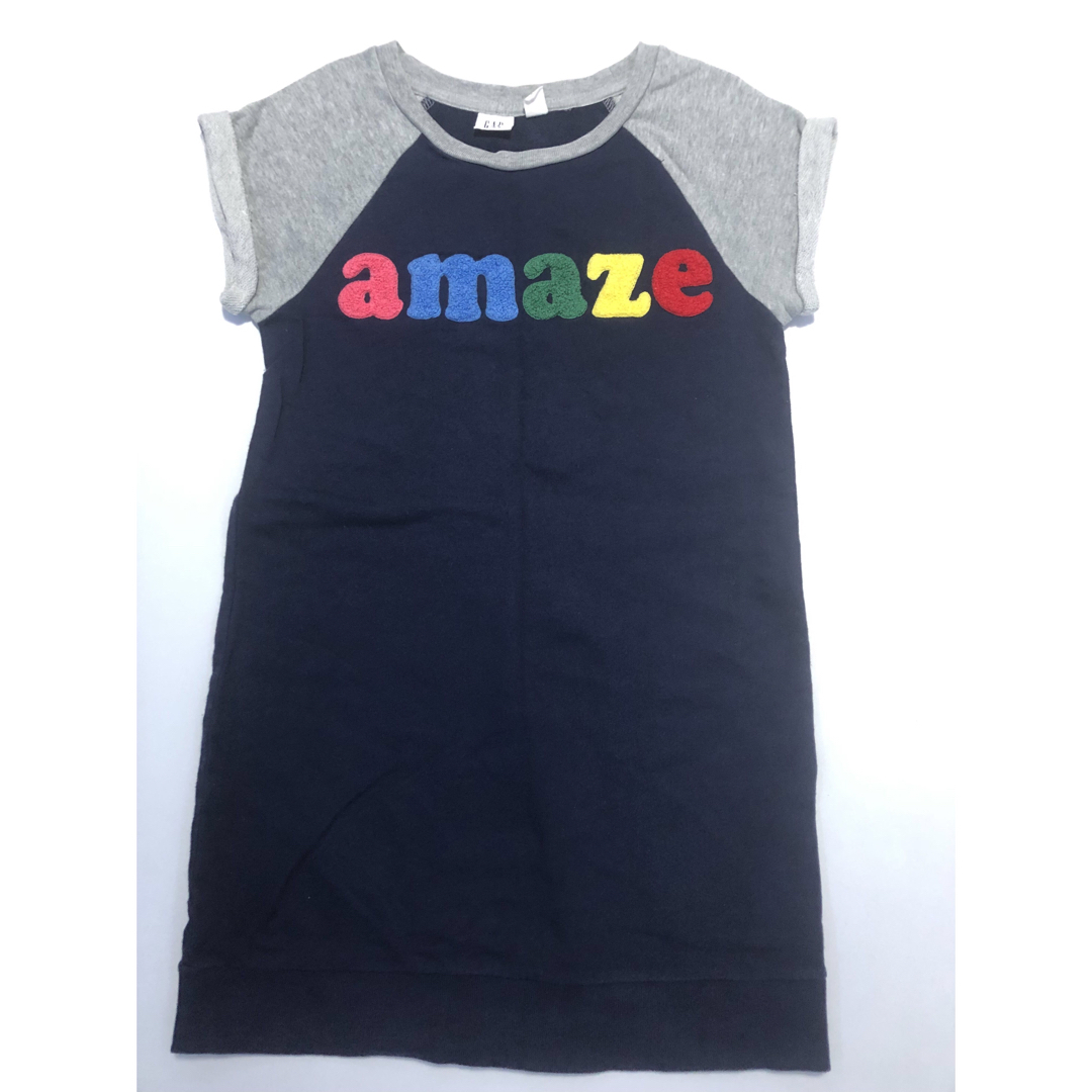 GAP Kids(ギャップキッズ)のGAP kidsロング丈カットソー　美品　 キッズ/ベビー/マタニティのキッズ服女の子用(90cm~)(Tシャツ/カットソー)の商品写真