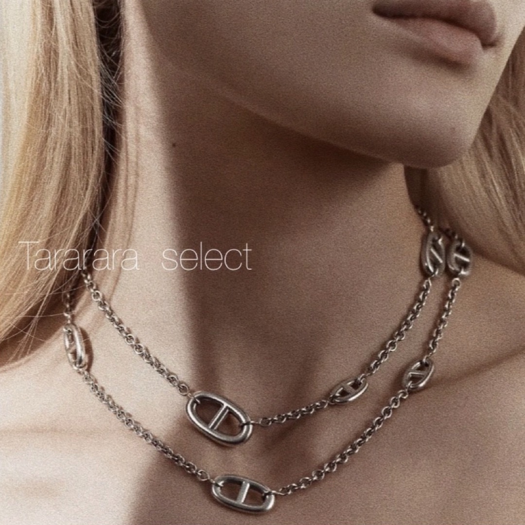 ●stainless アンカーnecklace G●金属アレルギー対応 レディースのアクセサリー(ネックレス)の商品写真