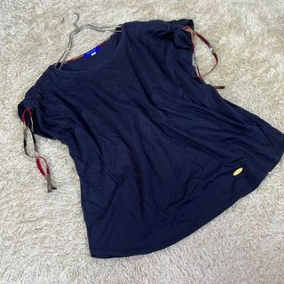 ブルーレーベルクレストブリッジ(BLUE LABEL CRESTBRIDGE)のBLUE LABEL CRESTBRIDGE (M) 袖絞り上げ Tシャツ(Tシャツ(半袖/袖なし))