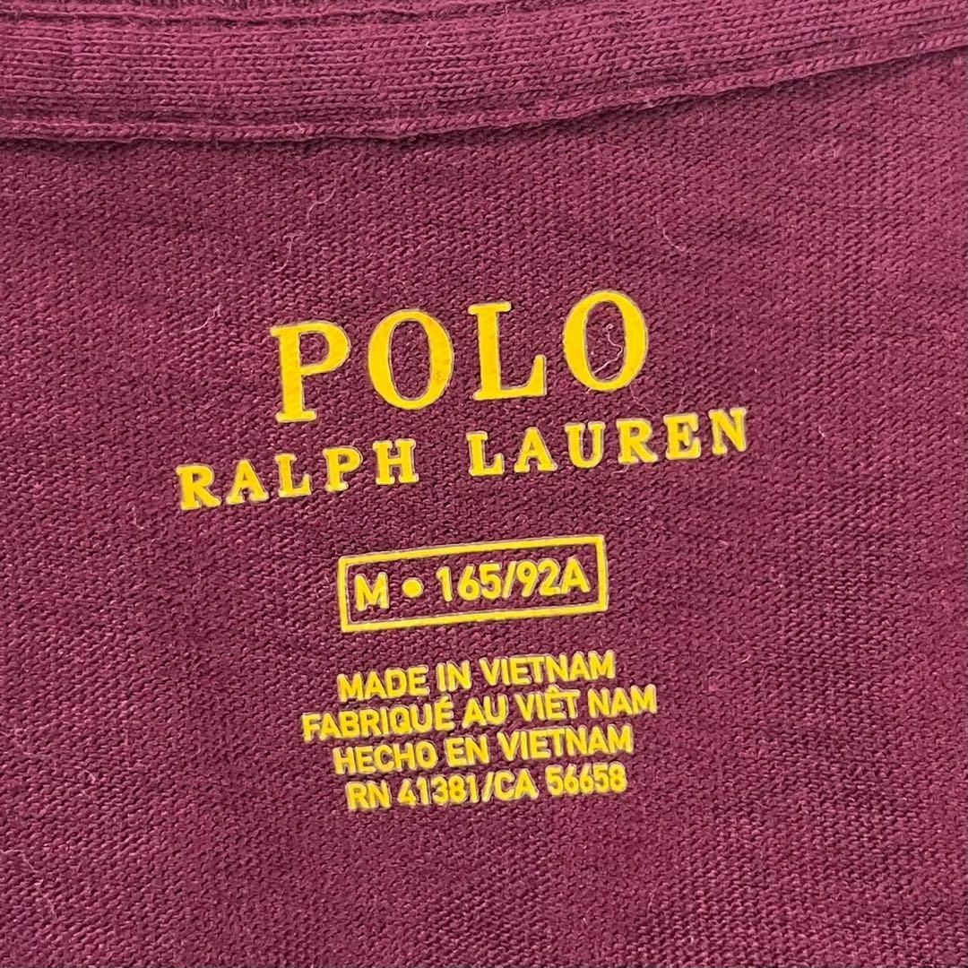 POLO RALPH LAUREN(ポロラルフローレン)のPOLO RALPH LAUREN (M) プリントロゴ Tシャツ ワインレッド レディースのトップス(Tシャツ(半袖/袖なし))の商品写真