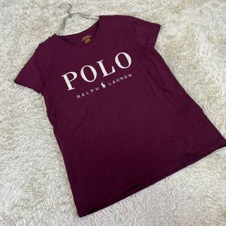 ポロラルフローレン(POLO RALPH LAUREN)のPOLO RALPH LAUREN (M) プリントロゴ Tシャツ ワインレッド(Tシャツ(半袖/袖なし))