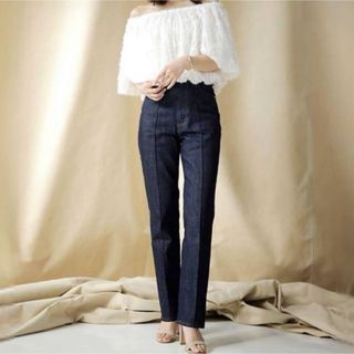 Amiur brown high waist denim