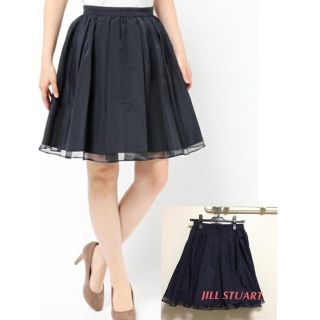 ジルスチュアート(JILLSTUART)のJILL STUART 裾チュールフレアスカート(ひざ丈スカート)