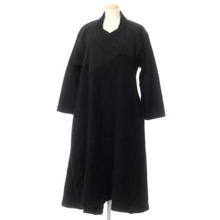 【中古】コムデギャルソン コムデギャルソン COMME des GARCONS COMME des GARCONS 2021年秋冬 ウール ロングコート ブラック【サイズM】【レディース】(ロングコート)