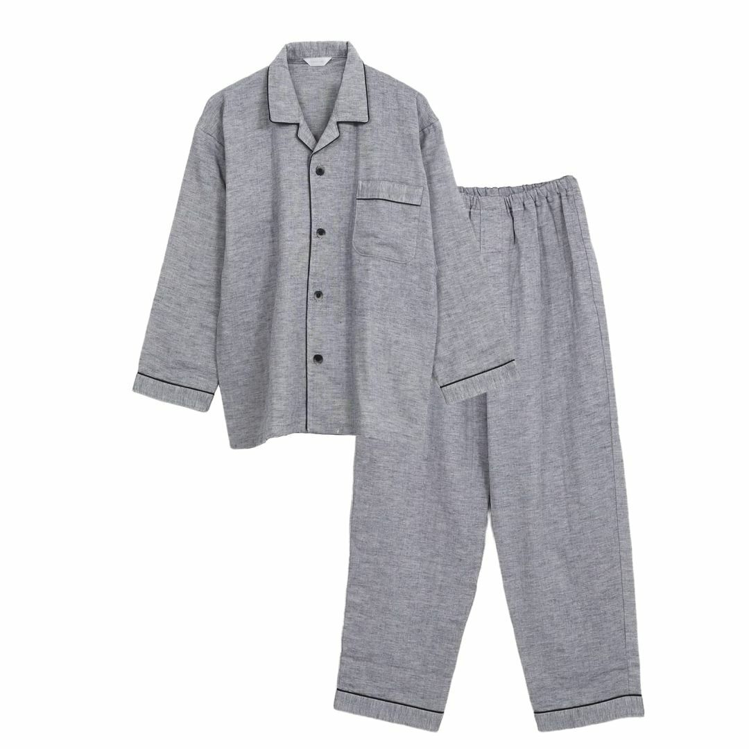 [パジャマファミリー]パジャマ 上下セット 綿100% 3重ガーゼ 日本製 メンファッション小物