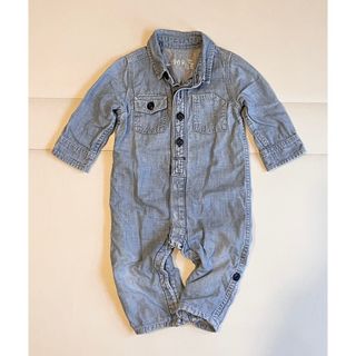 ベビーギャップ(babyGAP)のbabyGAP デニムカバーオール 70cm 長袖(カバーオール)