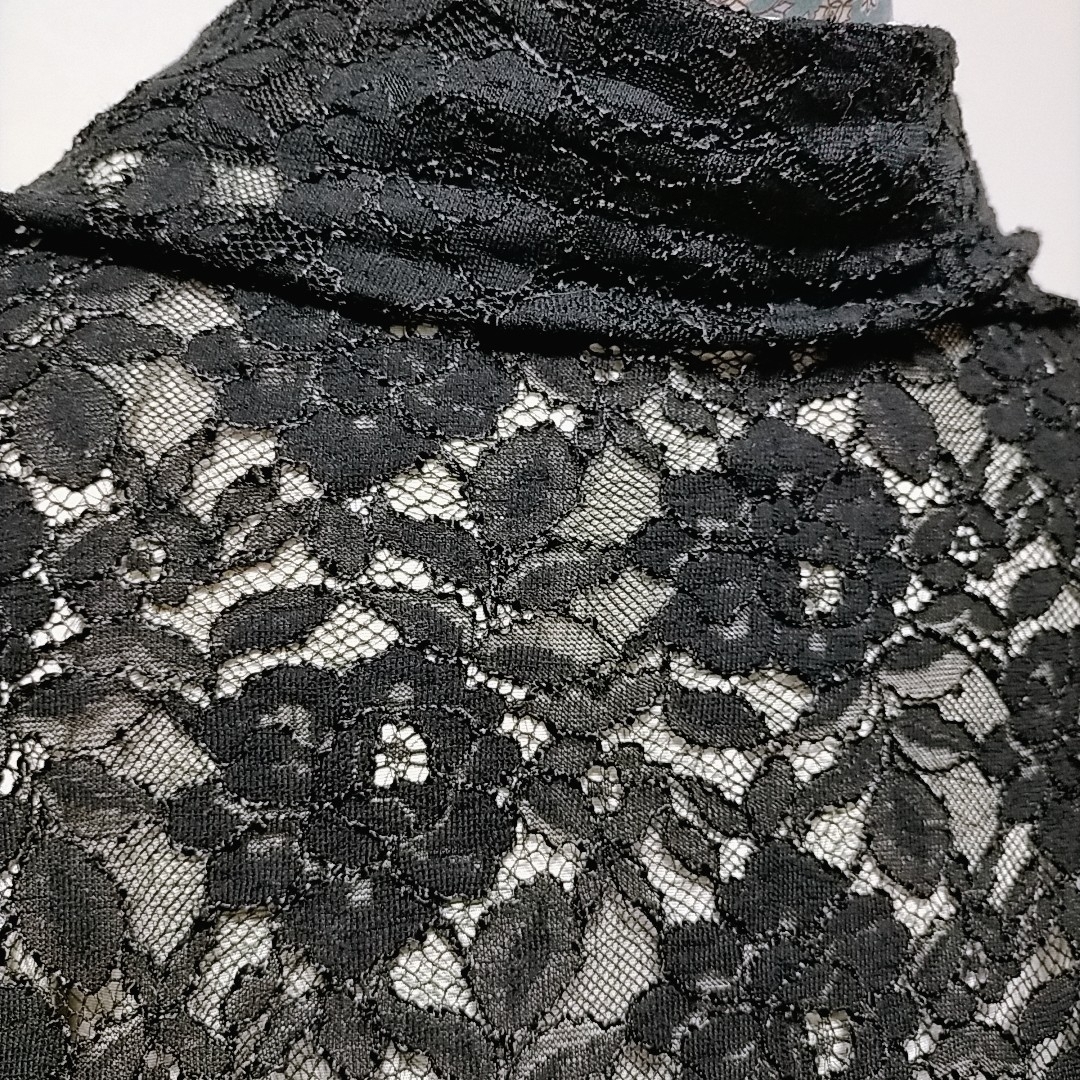 レース羽織　黒薔薇　マーガレット レディースの水着/浴衣(着物)の商品写真