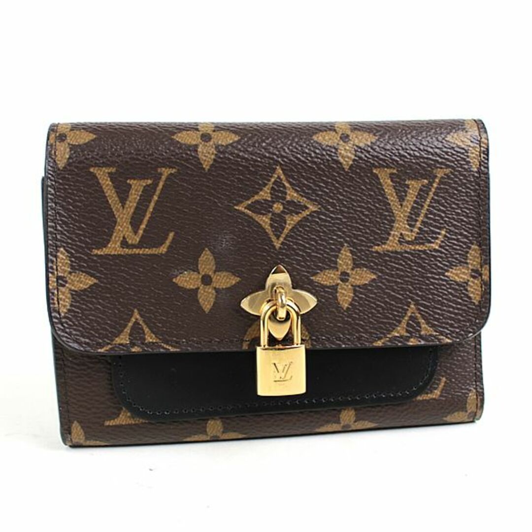 LOUIS VUITTON(ルイヴィトン)のルイヴィトン 三つ折り財布 モノグラム　ポルトフォイユ　フラワー コンパクト　M62578　美品　ミニ財布　r425 レディースのファッション小物(財布)の商品写真