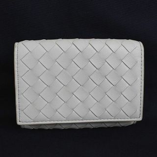 ボッテガヴェネタ(Bottega Veneta)のボッテガヴェネタ 三つ折り財布 ホワイト　白　美品　ミニ財布　ウォレット r434(財布)