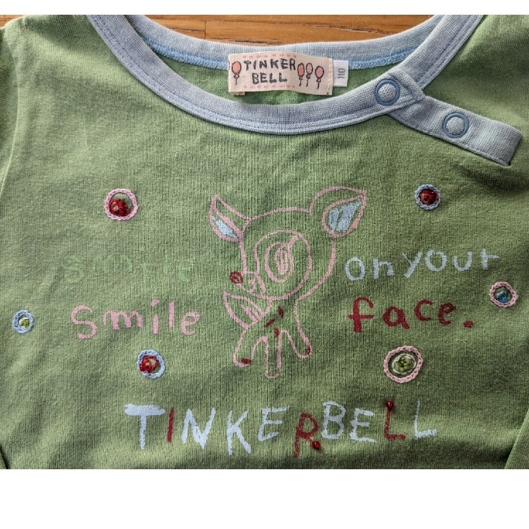 TINKERBELL(ティンカーベル)のティンカーベル　長袖カットソー　110cm キッズ/ベビー/マタニティのキッズ服女の子用(90cm~)(Tシャツ/カットソー)の商品写真