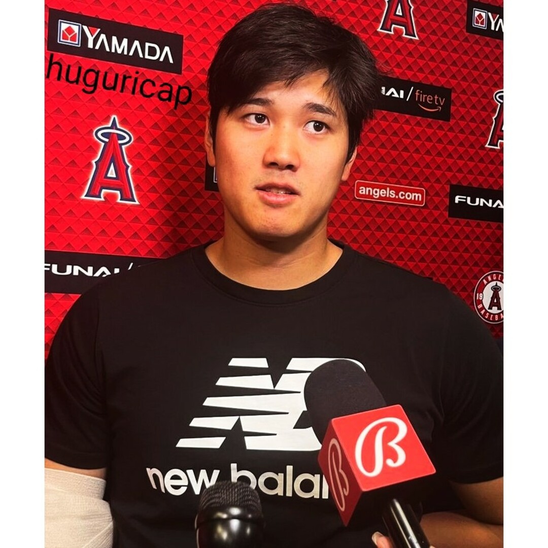 New Balance(ニューバランス)のNew Balance 大谷翔平 スタックドロゴ Tシャツ ブラック XL メンズのトップス(Tシャツ/カットソー(半袖/袖なし))の商品写真