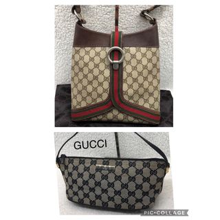 グッチ(Gucci)のばぶさん専用　GUCCI グッチ ショルダーバッグ+アクセサリーポーチセット販売(ポーチ)