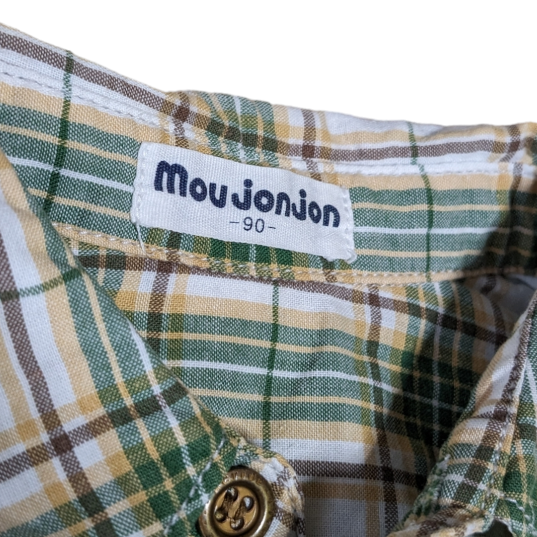 mou jon jon(ムージョンジョン)のmon jonjon  半袖シャツ　トップス　90　夏服　［ｋ15］ キッズ/ベビー/マタニティのベビー服(~85cm)(シャツ/カットソー)の商品写真