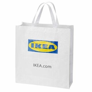 イケア(IKEA)の【bb様専用】2枚セット IKEA KLAMBY　クラムビー　バッグ ホワイト(エコバッグ)