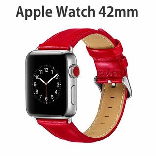 Apple Watch 42mm バンド レザー メンズ レディース  ベルト(腕時計)