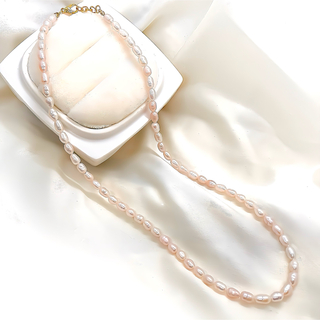 本真珠 カレン桜ピンク 4〜4.5mm ネックレス(ネックレス)