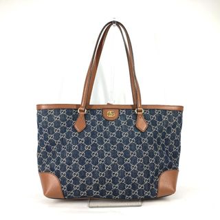 グッチ(Gucci)のグッチ GUCCI ミディアムトート 631685 オフィディア GGデニム ショルダーバッグ 肩掛け カバン トートバッグ デニム ブルー(トートバッグ)