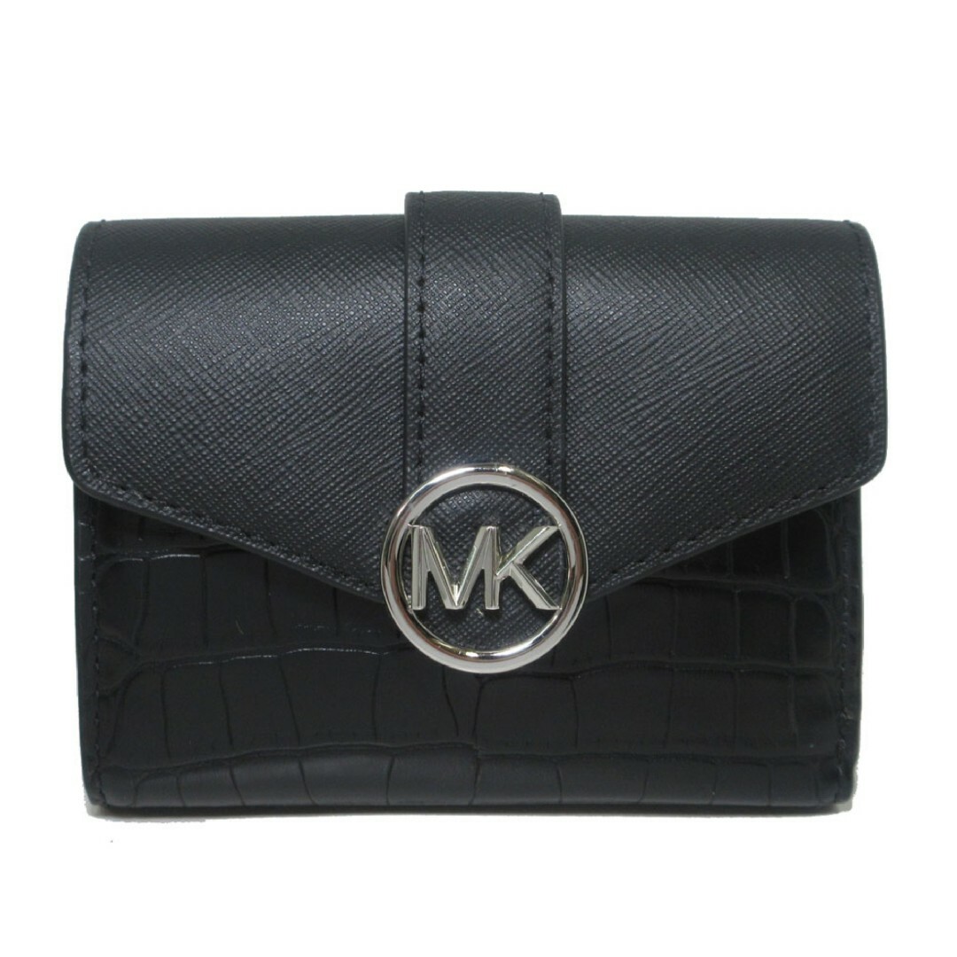 Michael Kors(マイケルコース)のマイケルコース 三つ折り財布 35H3SNMF6I BLACK レディースのファッション小物(財布)の商品写真