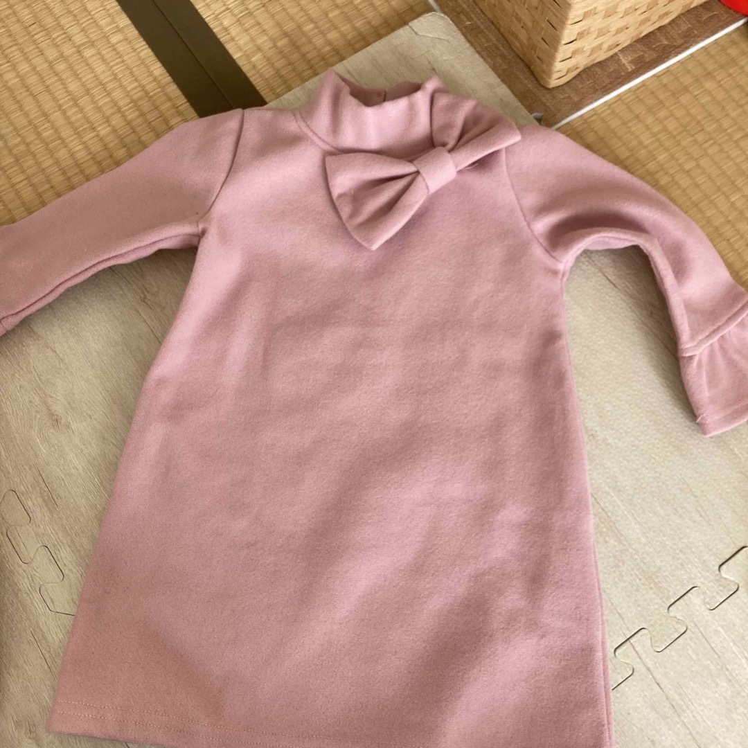 SHEIN(シーイン)のSHEIN リボンワンピース キッズ/ベビー/マタニティのキッズ服女の子用(90cm~)(ワンピース)の商品写真