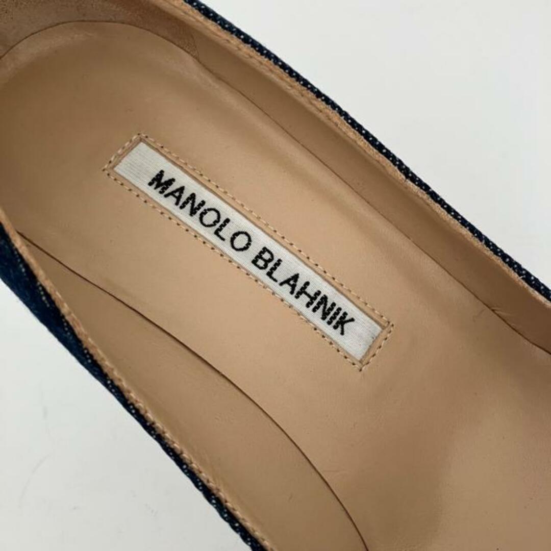 MANOLO BLAHNIK(マノロブラニク)のマノロブラニク パンプス 34 1/2 - デニム レディースの靴/シューズ(ハイヒール/パンプス)の商品写真