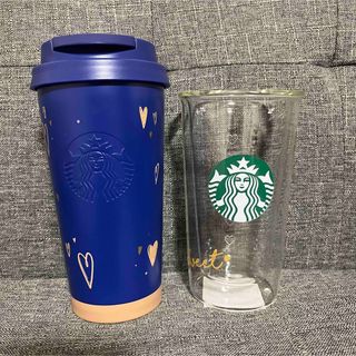 スターバックスコーヒー(Starbucks Coffee)の【完売品】スタバ　バレンタイン　ダブルウォールグラス　ロゴタンブラー(タンブラー)