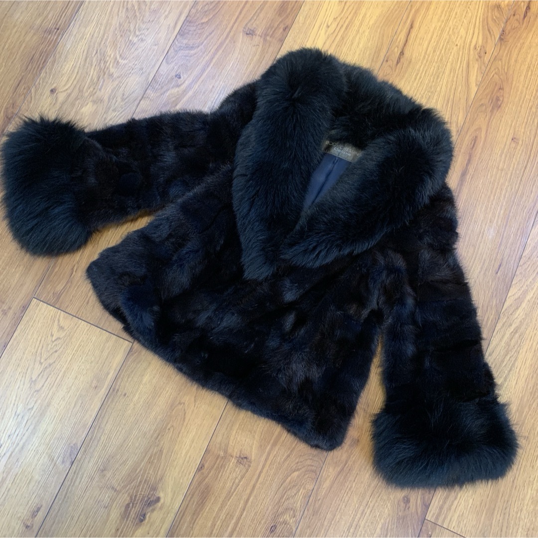 BODY DRESSING Deluxe(ボディドレッシングデラックス)のフォックス  ミンクファー コート 毛皮 レディースのジャケット/アウター(毛皮/ファーコート)の商品写真
