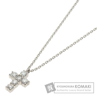 ヴァンドームアオヤマ(Vendome Aoyama)のVANDOME クロス ダイヤモンド ネックレス PT850 PT900 レディース(ネックレス)